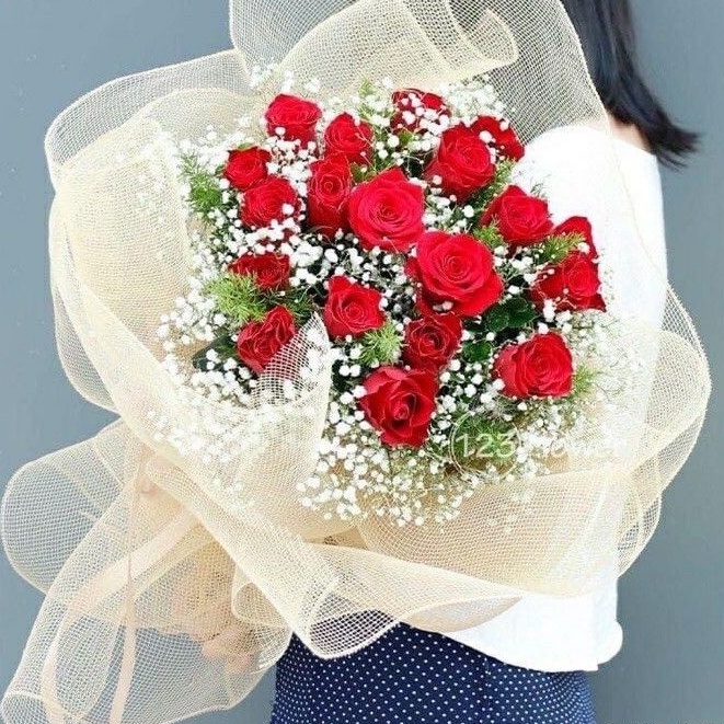 Lưới bó hoa cứng trơn, lưới lục giác ánh nhũ