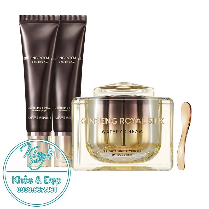 Bộ Dưỡng Da Nature Republic Ginseng Royal Silk Watery Cream