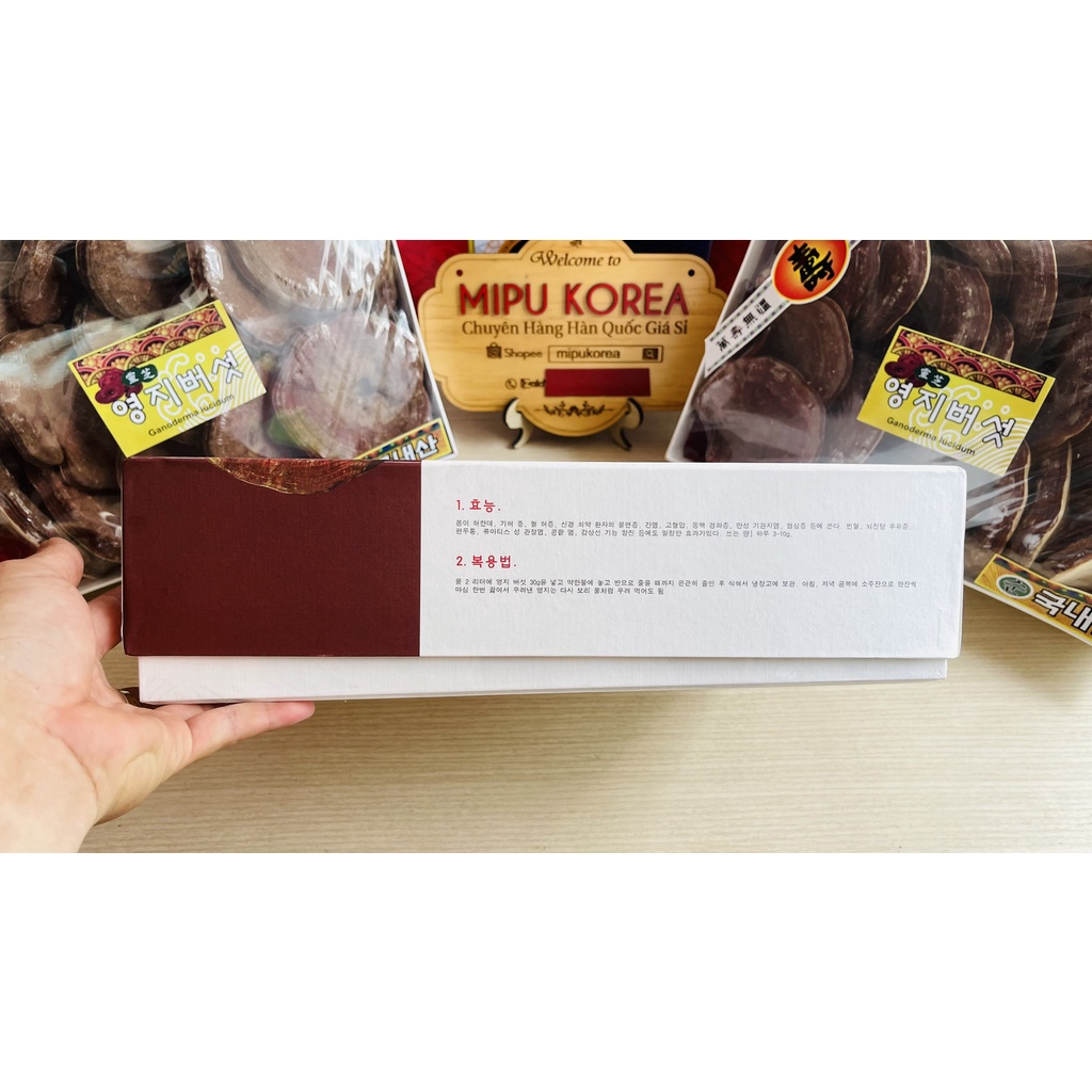 Nấm Linh Chi Linh Thiên Nhiên 365 Cao Cấp Hộp 1Kg Chính Hãng Hàn Quốc