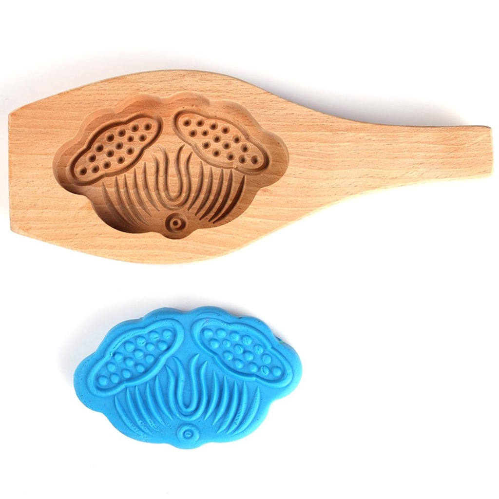 Khuôn Làm Bánh Trung Thu / Bánh Trung Thu Bằng Gỗ 3D Độc Đáo Tiện Dụng