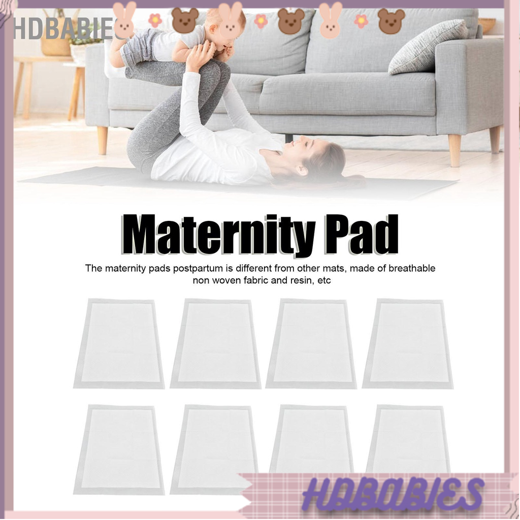 HDbabies 8 miếng lót Sản phụ Sau sinh Thoáng khí Khô Thoải mái An toàn Đáng tin cậy Mở rộng Bề ngoài Không gây dị ứng Thảm cho Nhà