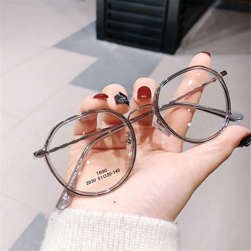 ROWANS Mắt Kính Gọng Tròn Chống Ánh Sáng Xanh Phong Cách Retro Thời Trang