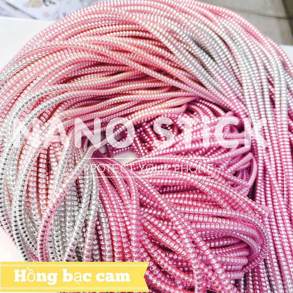 Dây quấn cáp sạc, dây cuốn cáp sạc, dài 1m4 , hàng chất lượng cao, Cam kết tặng nếu không hài lòng