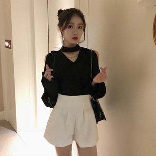 [CÓ SẴN ÁO ĐEN M ] Set trang phục phong cách ulzzang - S951