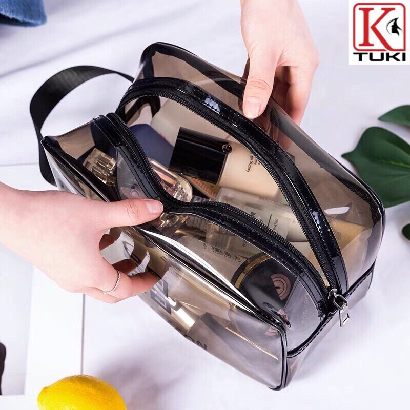 Bộ 3 túi đựng mỹ phẩm trong suốt chống nước