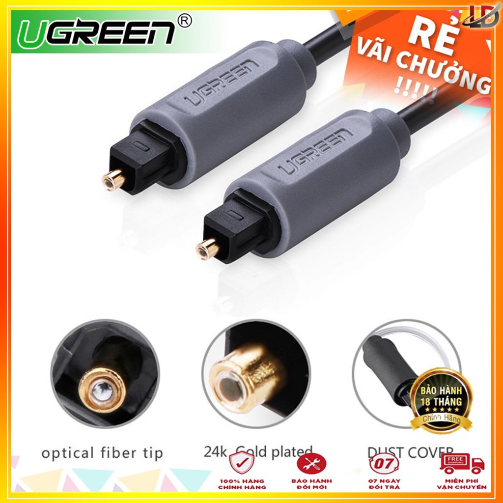 Dây cáp Audio quang dài 1m chính hãng Ugreen 10768