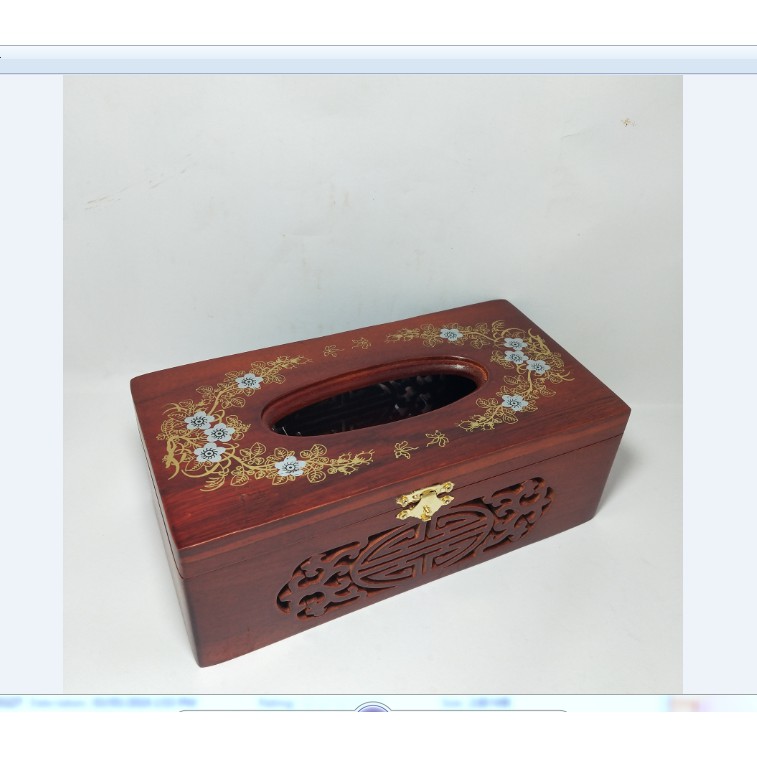 HỘP ĐỰNG GIẤY ĂN HOA VĂN PHONG THỦY