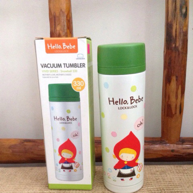 Bình giữ nhiệt hello bebe vivid snowball 330ml
