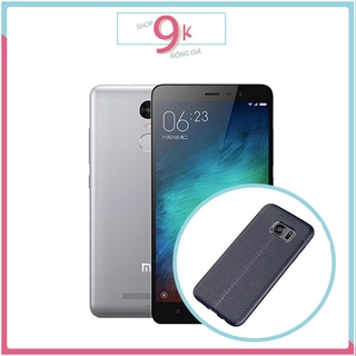 Ốp dẻo đen vân da cho XIAOMI REDMI NOTE 4X