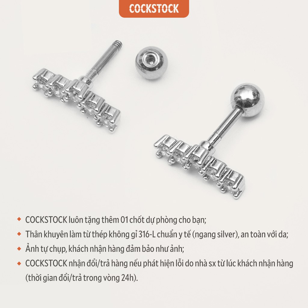 Khuyên ôm vành tai có đá lấp lánh BLINK DIAMOND EARRING