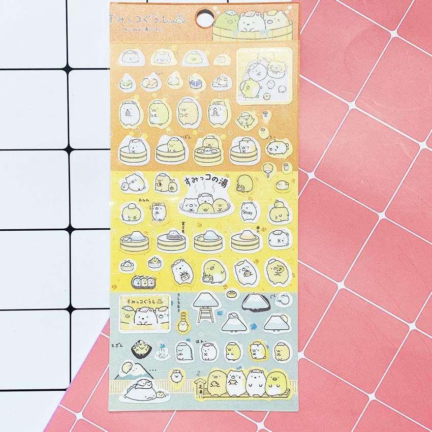 ( Lẻ tấm ) Sticker nhún nhảy ảnh dán cute in hình dễ thương