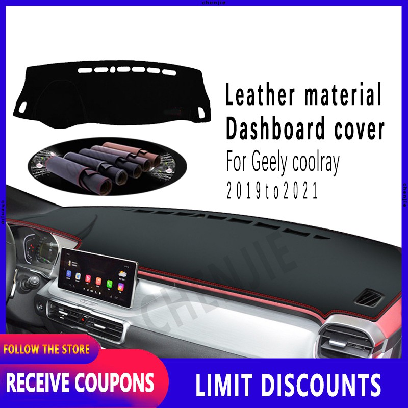 Dành Cho Thích Hợp Cho Geely coolray Taplo Thảm Miếng Lót Da Ô Tô Phụ Kiện Nội Thất 2019 2020 2021