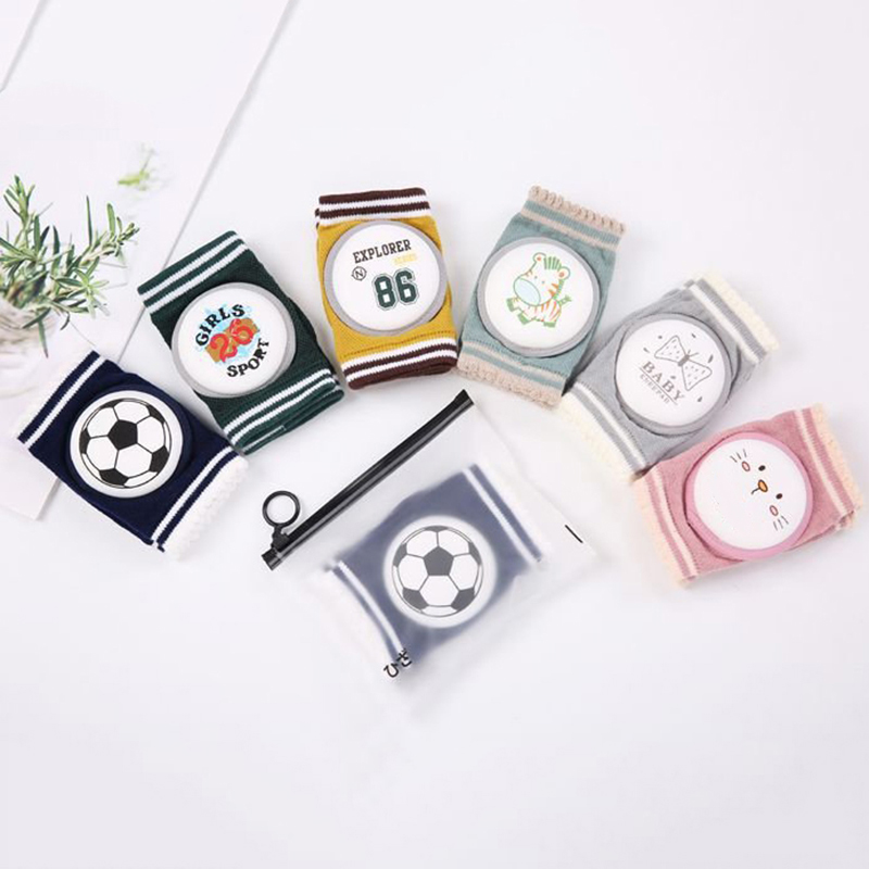 Đệm đầu gối cotton mềm in họa tiết động vật hoạt hình dễ thương giữ ấm chân chất lượng cao cho bé sơ sinh
