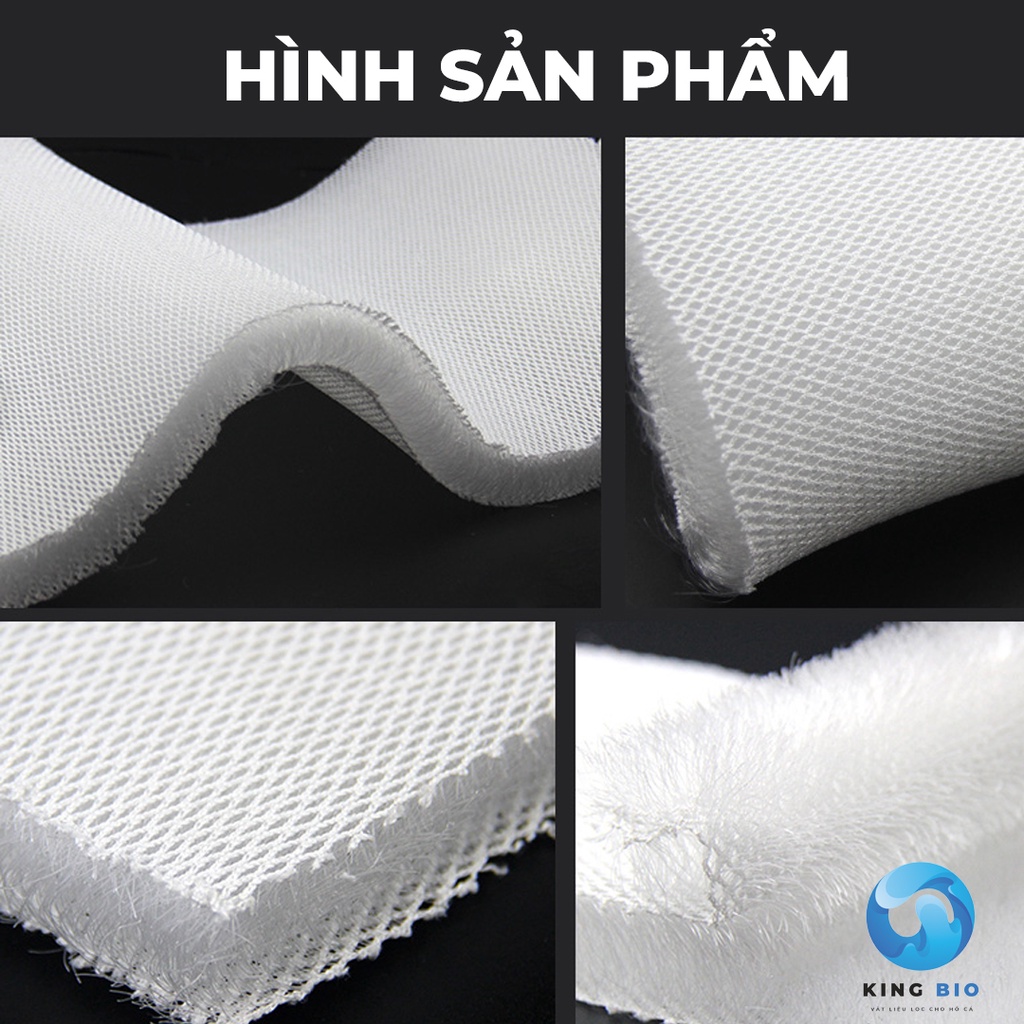 Mút lọc sinh học 3 lớp cao cấp No1 Aquarium Eco Fibrous - Vật liệu lọc cao cấp cho bể cá, hồ cá -LT01