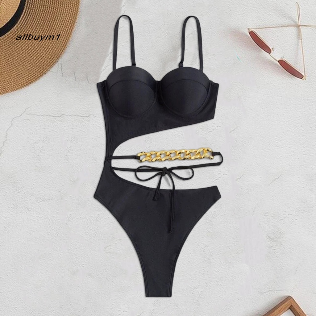 Bikini Một Mảnh Dây Mảnh Co Giãn Tốt Có Thể Điều Chỉnh Gợi Cảm Một Mảnh Thoáng Khí Cho Hoạt Động Nước