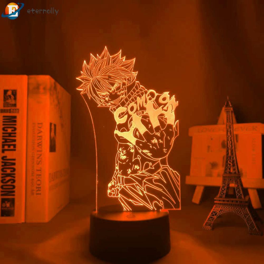 Đèn Ngủ Led 3d Hình Nhân Vật Anime Có Điều Khiển Từ Xa