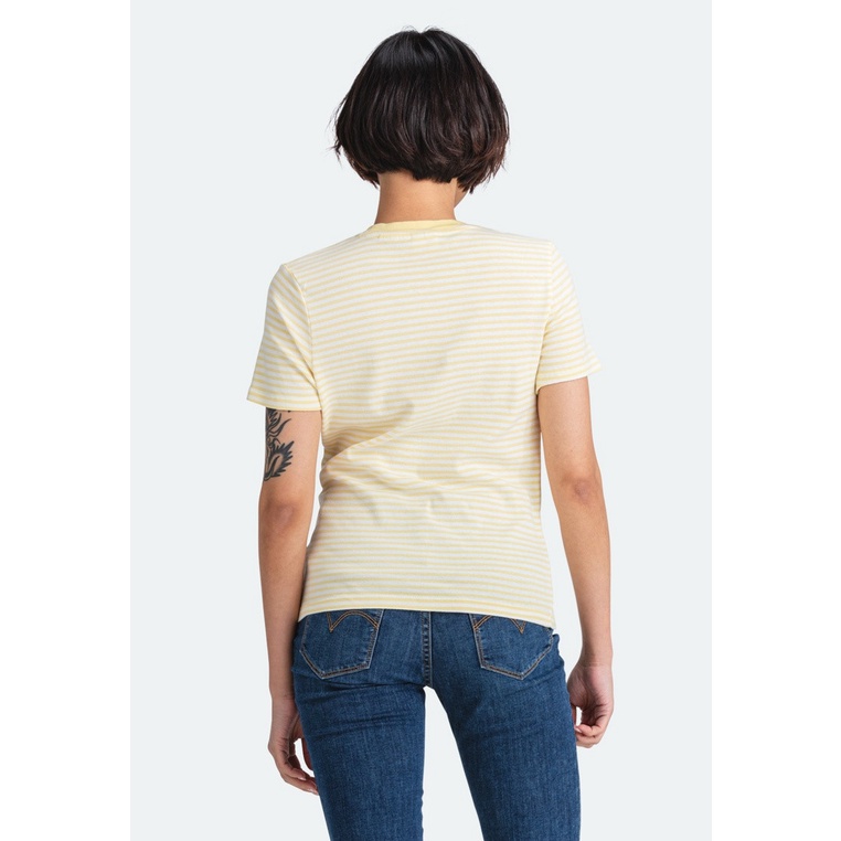 LEVI'S - Áo thun nữ kẻ Ss Regular cổ tròn ringtee