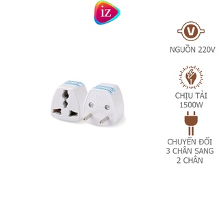 Ổ cắm chuyển đổi đầu 3 chân sang 2 chân nguồn 220V