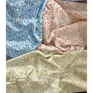 vải đũi nhăn hàn quốc hoa huệ tây