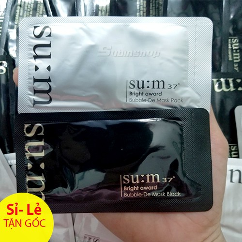 Mặt nạ thải độc bọt Sum 37