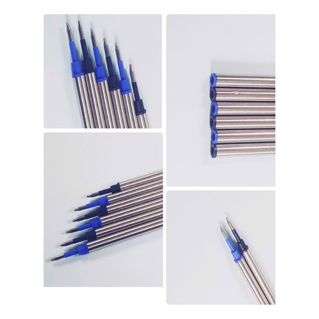 B&amp;J  - Combo 3 Ruột (ống) mực xanh dạ bi cao cấp B&amp; 0.5mm thân hợp kim dùng cho bút, viết dạ bi (lông bi)