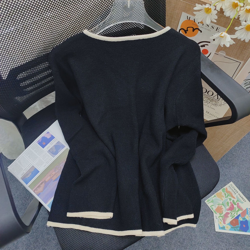 Áo Khoác Len Dài Tay Thiết Kế Mới Thời Trang Dành Cho Mùa Thu Đông