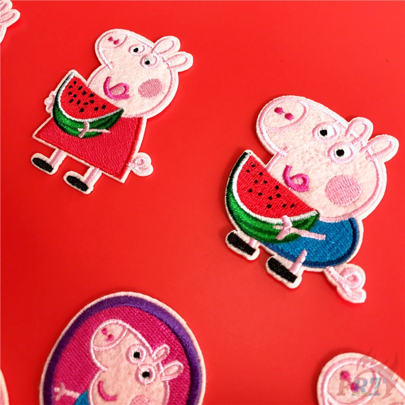Miếng vá thêu cho quần áo họa tiết heo Peppa DIY