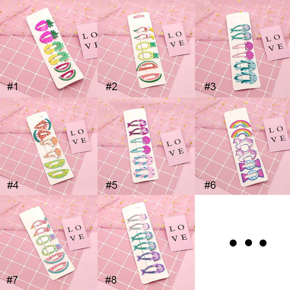 Kẹp tóc hình trái thơm nhiều màu đáng yêu