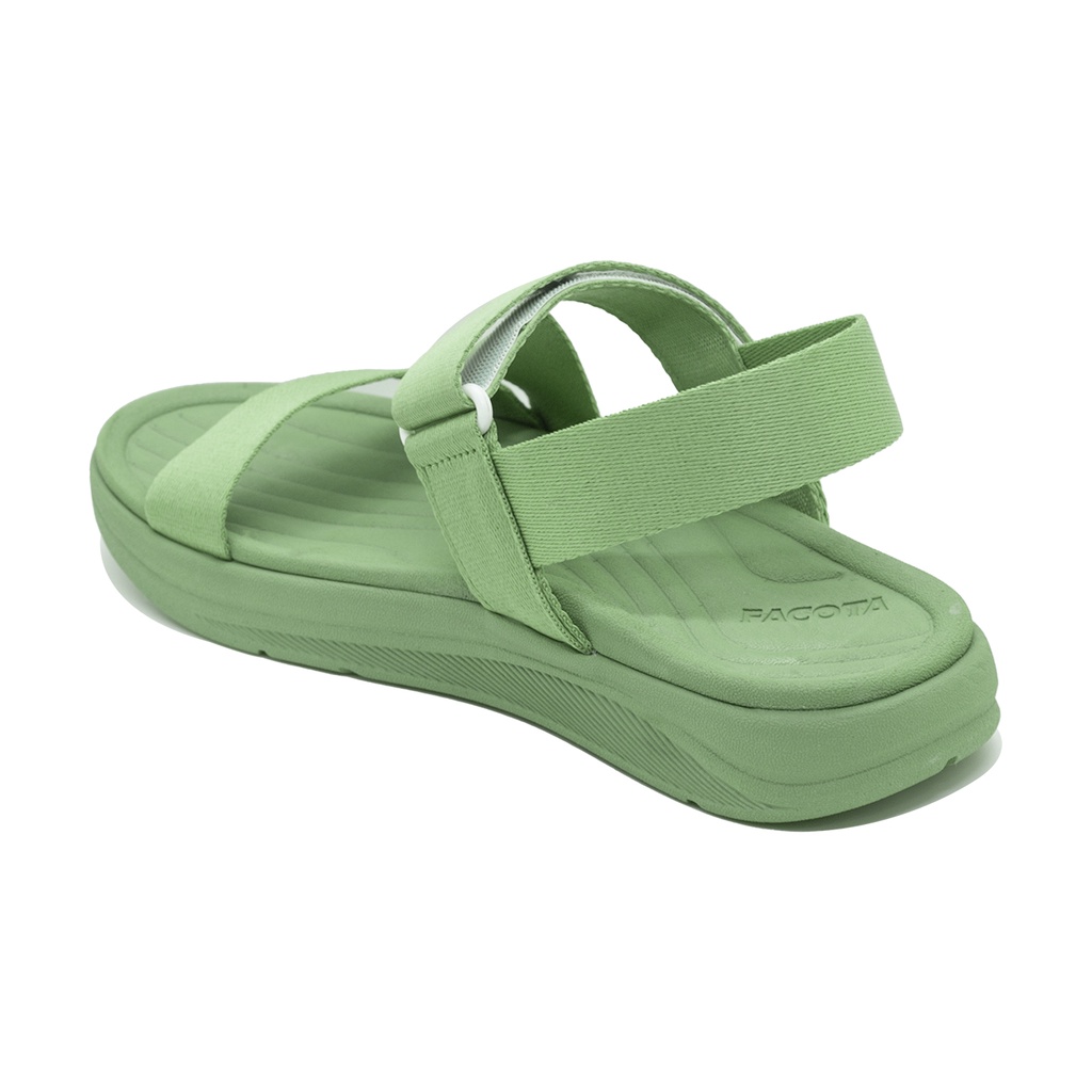 Giày sandal nữ quai dù V6 cao cấp đi học chính hãng R07 màu bơ