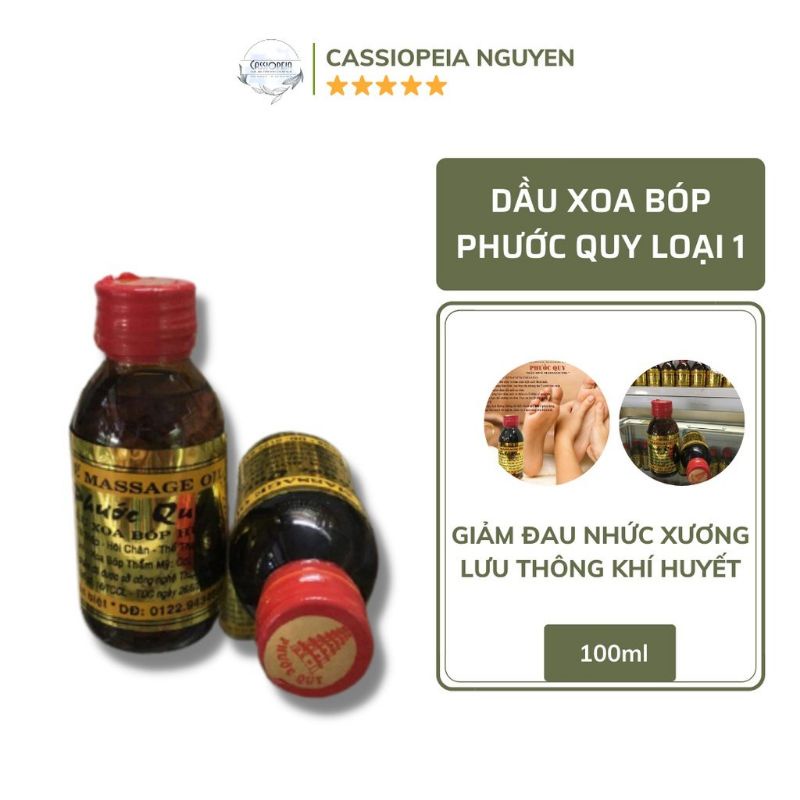 Dầu massage Huế 1 chai 60 ml ( hiệu Phước Quy , chính hãng )