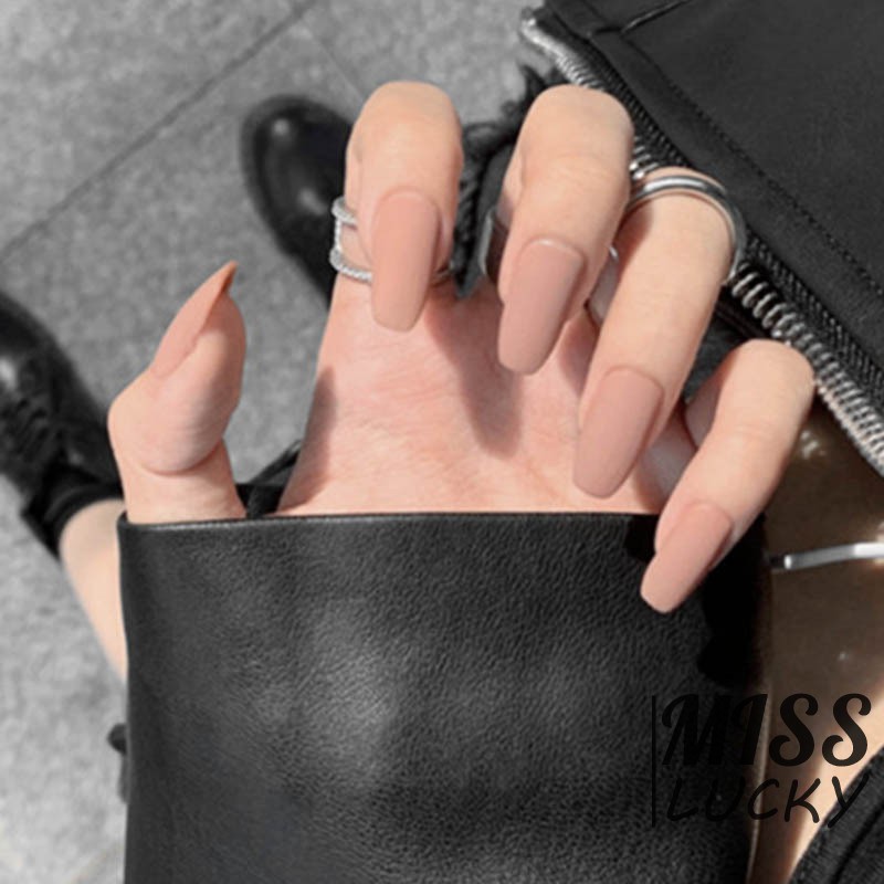 Set 24 Móng Tay Giả Kiểu Dáng Đơn Giản Thời Trang Dành Cho Nữ