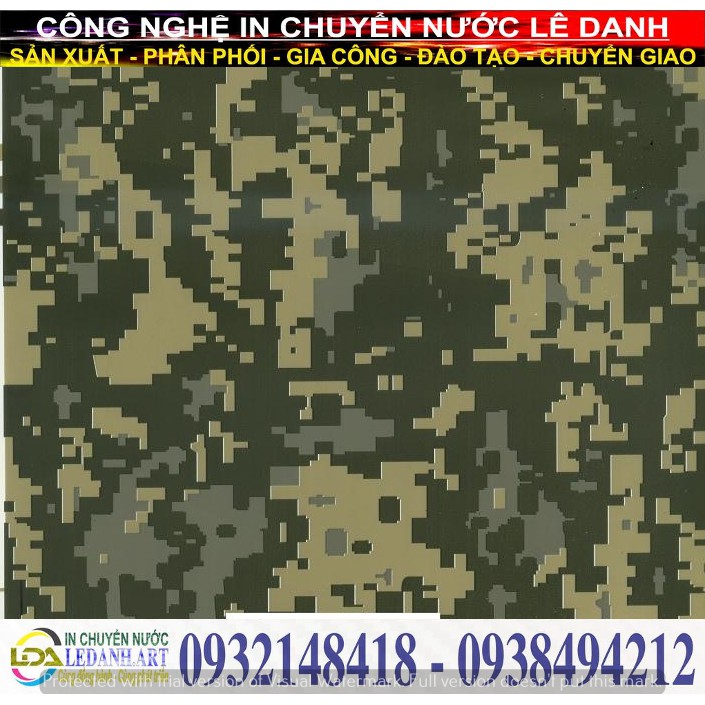 Film in chuyển nước vân Camo quân đội