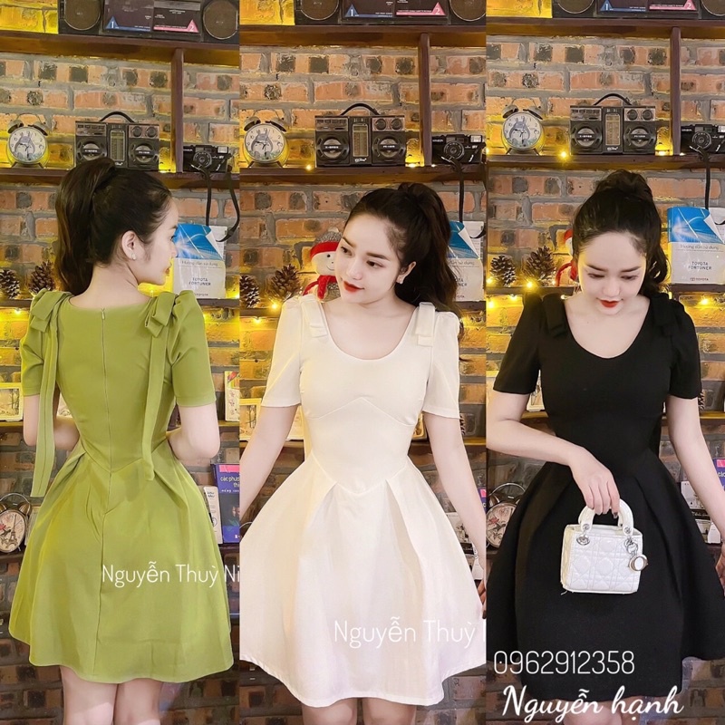 Váy xoè li nơ