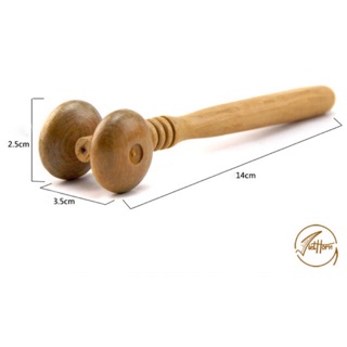 Cây Lăn Mát xa  Mặt và Mũi Bằng Gỗ  - kích thích các huyệt đạo Để Phòng & Trị Bệnh (BH 006)