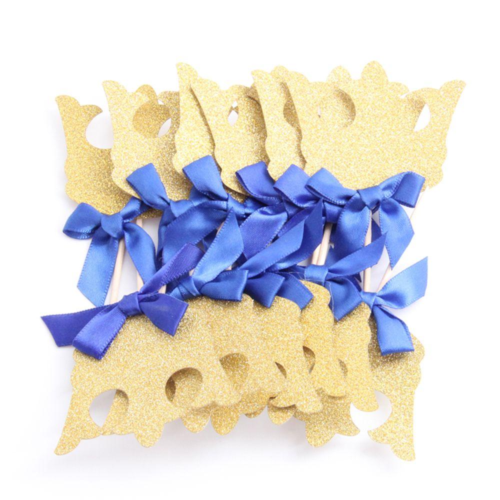 Topper Trang Trí Bánh Kem Hình Vương Miện Hoàng Tử Bé