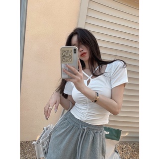 Áo croptop nữ dây đan chéo ngực