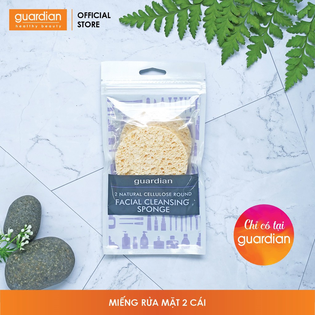 [Mã FMCGMALL -8% đơn 250K] Miếng rửa mặt cellulose Guardian (2 miếng)