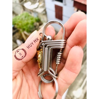 Móc khoá thủ công rồng vàng