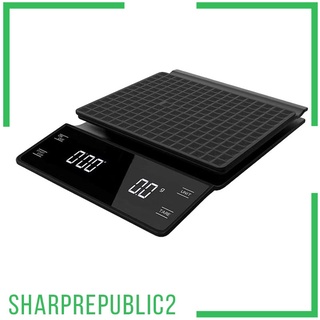LED Display High Precision Coffee Scale With Timer Digital Kitchen Scales