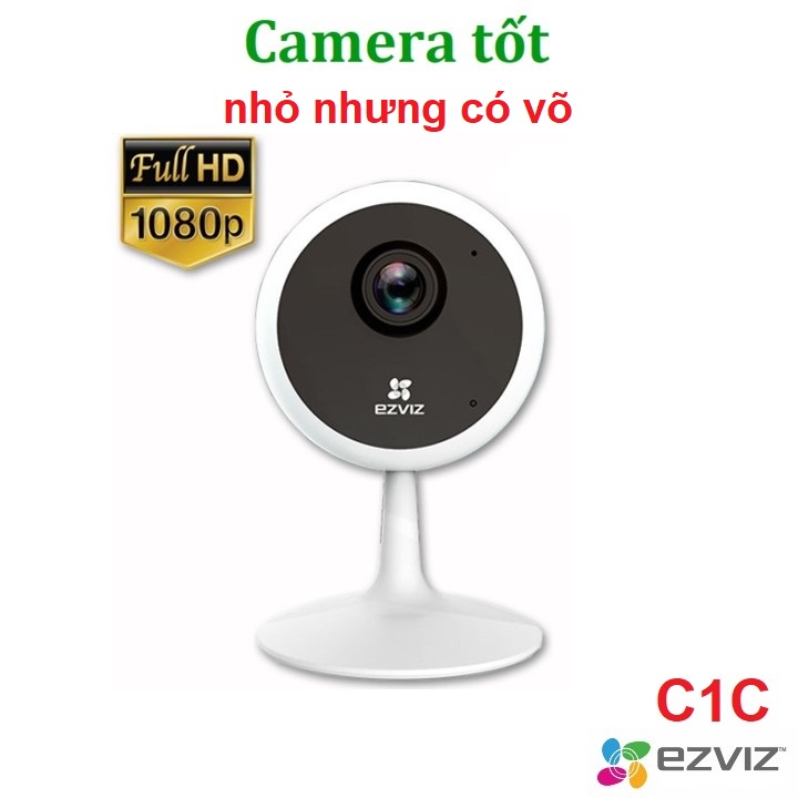 Camera WiFi Ezviz C1C B 1080P chuẩn nén H.265 Góc siêu rộng - Chính Hãng