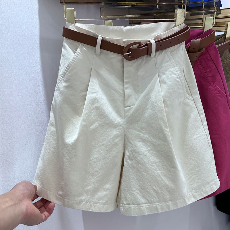 Quần Short Cotton Lanh Mỏng Lưng Cao Dáng Ôm Thời Trang Mùa Hè 2022