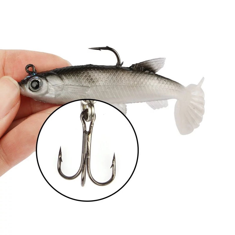 Mồi Câu Cá Giả Hình Chữ T Bằng Nhựa Mềm 8cm13g