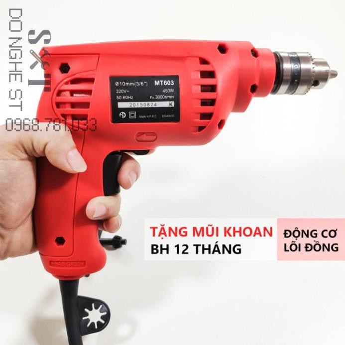 Máy bắn vít lõi đồng MT603 tặng mũi khoan - BH 12 tháng