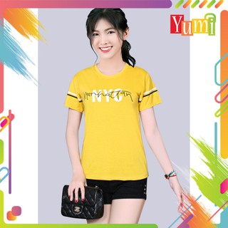 Áo thun nữ in chữ NY mẫu mới  Ath 01
