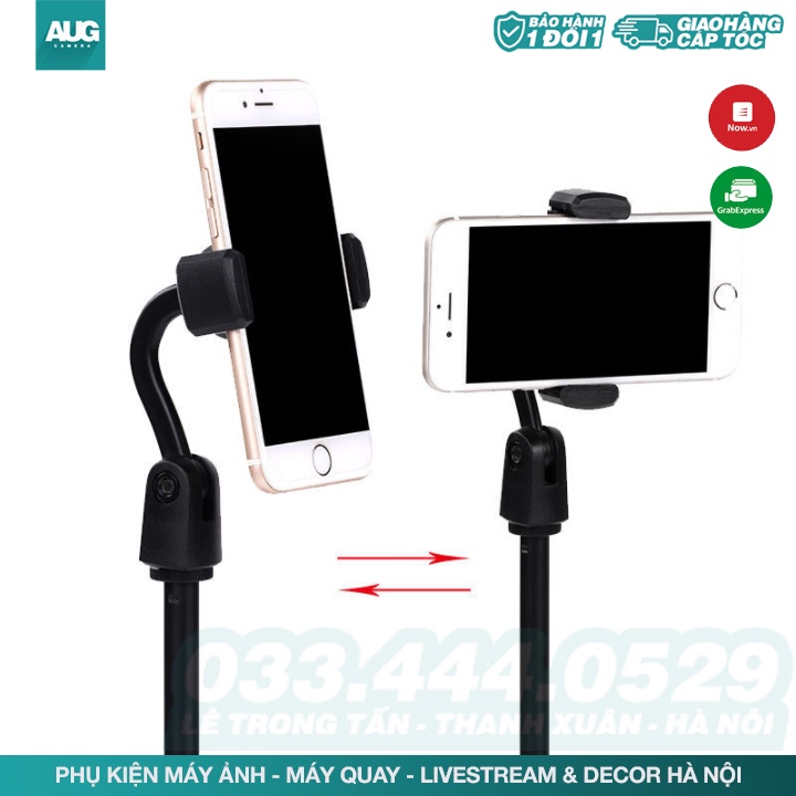 Giá Đỡ Điện Thoại Xoay 360 Độ dùng để kẹp điện thoại livestream, xem video