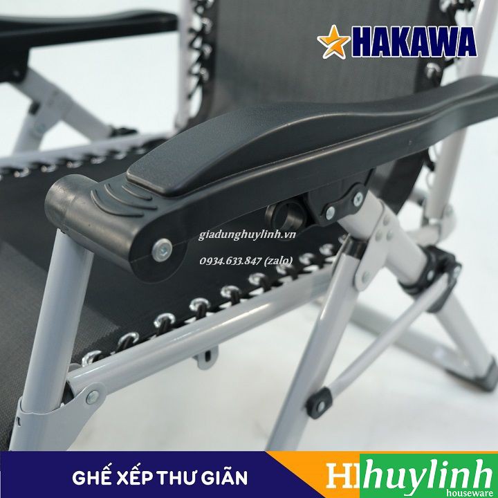 Ghế xếp gấp thư giãn Hakawa HK-G20T [HK-G21P) - tải trọng 300kg - Bảo hành 25 năm