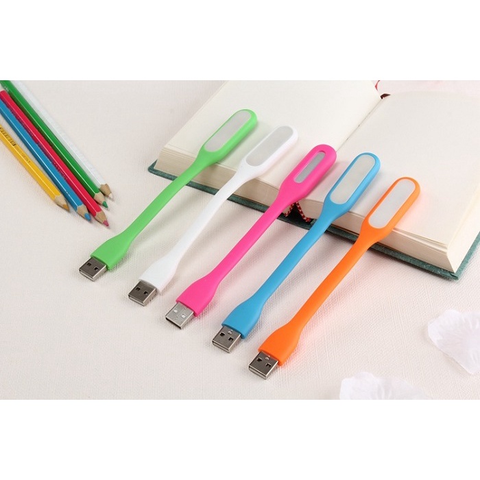 Đèn led USB mini siêu sáng, vỏ nhựa dẻo, phụ kiện cắm cổng USB sạc dự phòng, laptop - Màu Ngẫu Nhiên