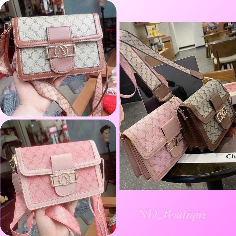 Túi Xách Nữ Đeo Chéo Phong Cách Hàn Quốc 🍃 Túi Dây Bản To In Họa Tiết Độc Đáo 🍃 Túi Size 20 Hót Trend 2022