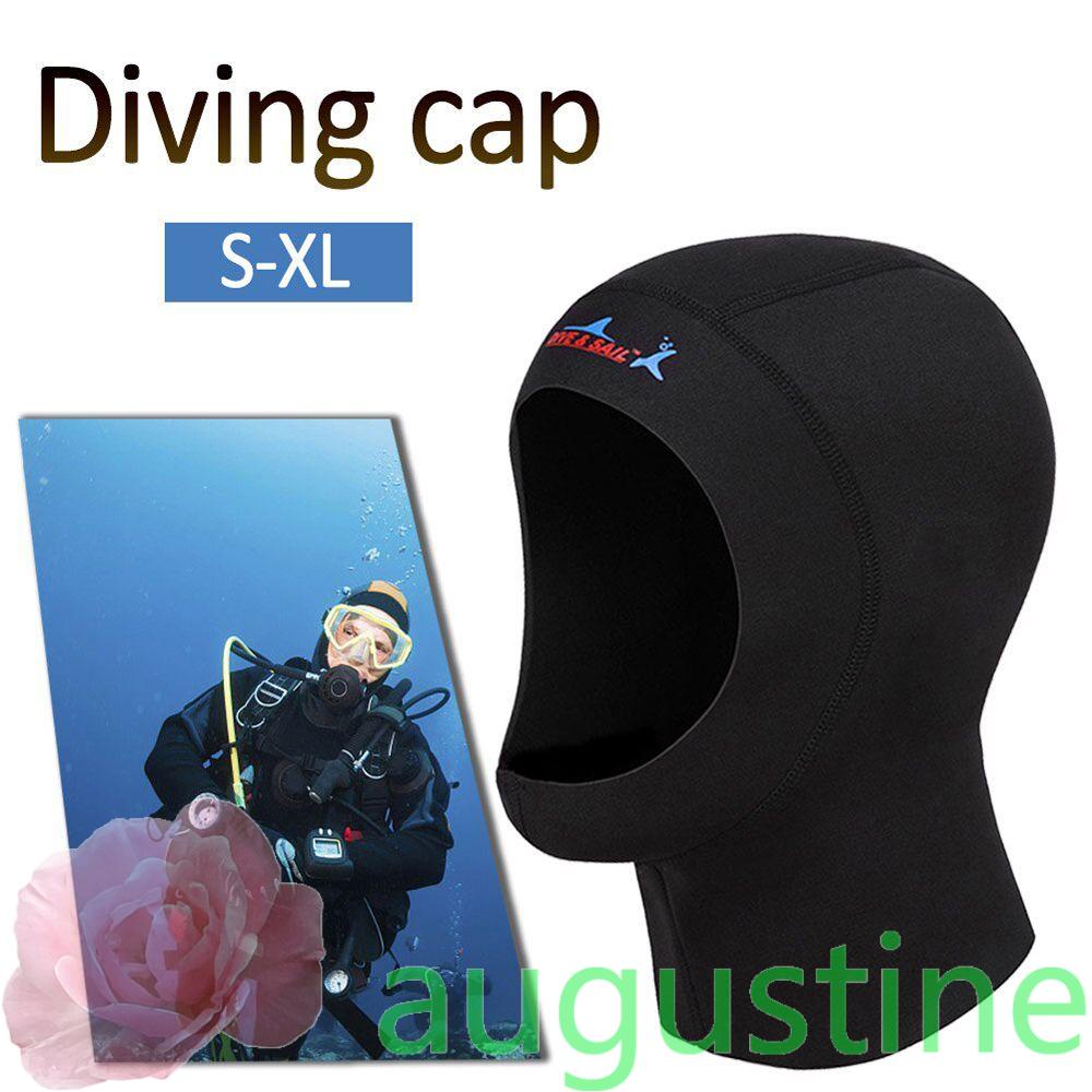 Mũ Trùm Đầu Bảo Vệ Mặt Và Cổ Bằng Cao Su Tổng Hợp Dày 1Mm Khi Đi Lặn AUGUSTINE