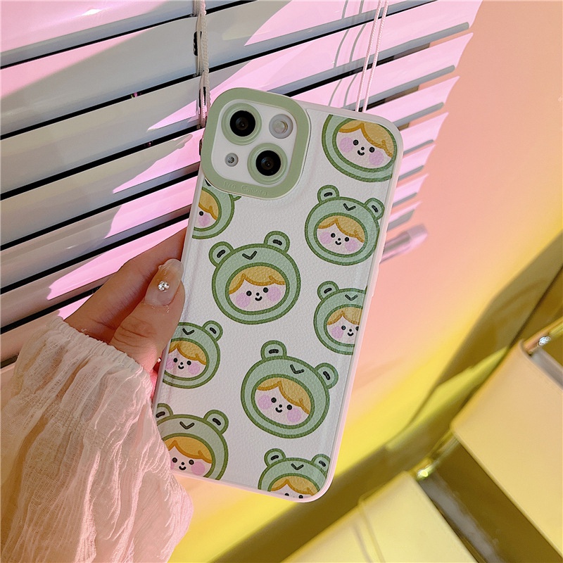 Ốp lưngiphone Ốp Lưng Họa Tiết Trái Vải Cho Iphone 7/7plus/8/8plus/x/xs/11/14pro/13/pro/max/plus/promax Dinuo case